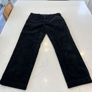 Vintage 90s Polo Ralph Lauren Corduroy Preston  Pants Black Size 36x32